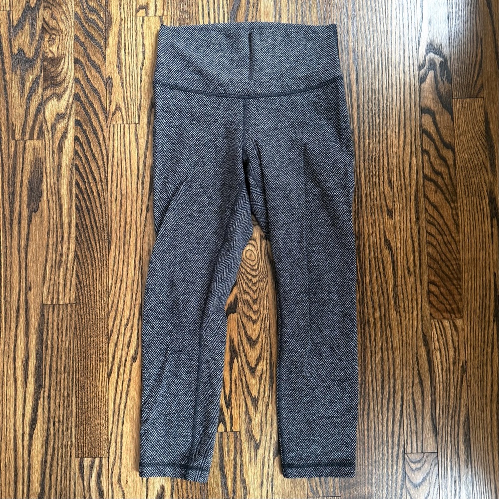 Lululemon Wunder Under Hi-Rise 7/8 Tight 25" Leggings in Herringbone - Size 8 - Picture 2 of 6